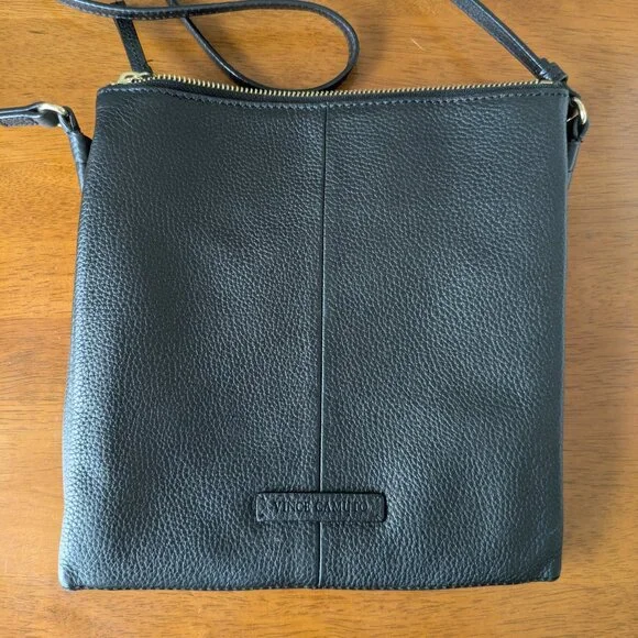 Vince Camuto leather black crossbody bag - Picture 3 of 12